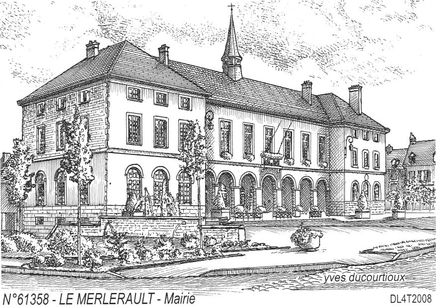 N 61358 - LE MERLERAULT - mairie